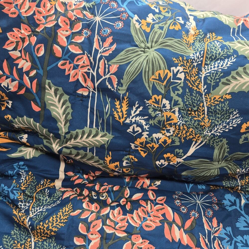 Lush Green Velvet Comforter Double Sided Tropical Distant Lands Verona KING NEW - Picture 6 of 12